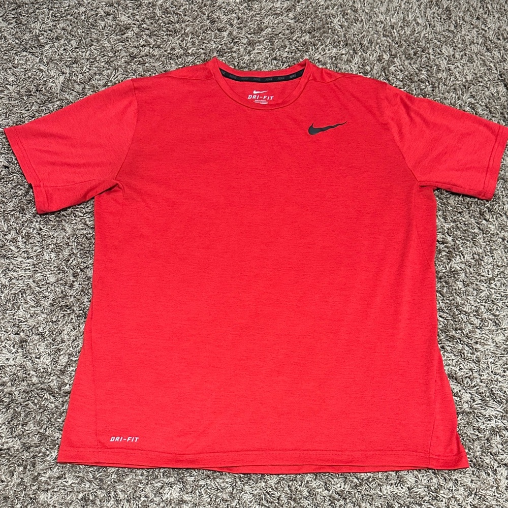 Nike Men's Vibrant Red Dri-FIT Tee